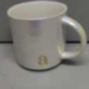 COLLECTIVE HOME - Ceramic Coffee Mug, Iridescent Finish Cups, Personalized Lowercase Embossed Lettering, Lustrous Multicolored Finish, Ideal for Unique Gifts (a-1)