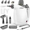 Handheld Steam Cleaner, Steam Cleaner with 16 PCS Accessory & Safety Lock, Large Capacity Natural Surface Steam for Cleaning, Multipurpose Steam Cleaner for Home, Car, Bathroom, Grease(White)
