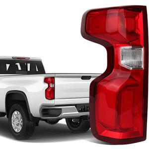 LED Tail Light Compatible with 2019-2025 Chevy Silverado 1500 Rear Led Taillights Left Driver Side Rear Brake Signal Lamp w/Bulb & Harness 84678149 GM2800311(Only Fit Factory Led Model)