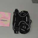 rabbitgoo Dog Harness No Pull with 2 Leash Clips, Adjustable Soft Padded, Reflective Oxford No Choke Pet Vest with Easy Control Handle for Dogs, Black, Small