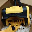Cordless Electric Snow Shovel, Battery Powered Snow Blower – Lightweight Portable Snow Thrower for Driveway & Sidewalk, Powerful Motor, Long Throw Distance, Easy Snow Removal,Yellow