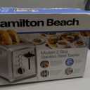 Hamilton Beach 2 Slice Toaster with Extra-Wide Slots, Bagel Setting, Toast Boost, Slide-Out Crumb Tray, Auto-Shutoff & Cancel Button, Defrost Function, Stainless Steel (22794)