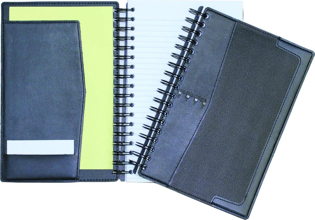 Cambridge City Business Notebook, Legal Ruled, Black, 9-1/2 x 6-5/8 MEA06081