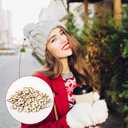 100pcs Heart-Shaped Pom Pom Buttons for Hats, 20mm Removable Love Wooden Handmade Buttons, Knitted Hat Making Fastener Tool, Faux Fur Pom Pom Holder Keepers Fastener for DIY Knit Beanies and Toques