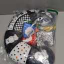 teytoy Tummy Time Pillow with Crinkle Mat & Teethers, Black and White High Contrast Baby Toys with Mirror, Montessori Sensory Crawling Toy for Infant Newborn Toddler Tummy Time Toys 0-6 Months Babies