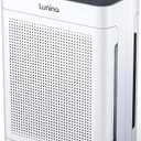 Air Purifiers for Home Large Room up to 3000sq.ft, LUNINO HEPA Double-Sided Air Purifier with Washable Filter, PM 2.5 Display Air Quality Sensors, Air Cleaner for Pets Hair, Odor, Dust, Smoke, Pollen (Grey)