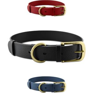 Tuff Pupper Classic Heavy Duty Dog Collar | 10x Stronger Than Leather | 100% Waterproof & Odor Proof Dog Collar | Tough Rust-Proof All Metal Hardware (Epic Black)