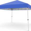 Canopy Tent, GarveeLife 10X10 FT Pop Up Canopy Outdoor Instant Tent Slant Legs with Carrying Bag, Portable Gazebo Shelter for Patio Deck Garden Beach - 8X8 FT Canopy Cover (Blue)