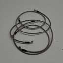 3 Pieces/Set ATV Stainless Steel Brake Lines Front Rear Braided Brake Lines Replacement for Yamaha Banshee 350