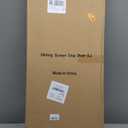 Dog Door for Sliding Glass Door, Adjustable Height 75 3/5" to 80" Sliding Door Pet Door Insert with Screen Design, Suitable for Large Dogs Up to 100 lbs, White-Large