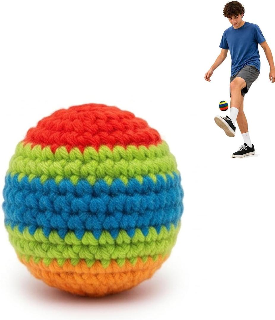 HLDMYYXGS Hacky Footbag Sack, Durable Kick Balls for Adults & Beginners, Portable Juggling & Outdoor Game for Beach, Camping, Backyard & Summer Parties(1Pack)