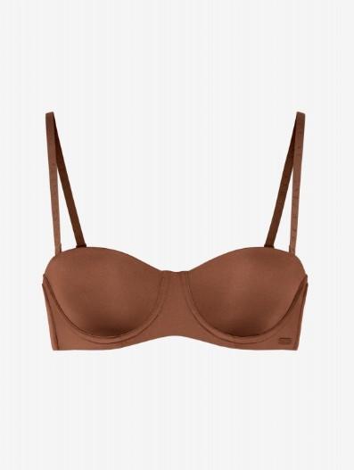 SHAPELLX Bras for Women Shaping Back Smoothing Push Up Underwire34D/DD-Brown