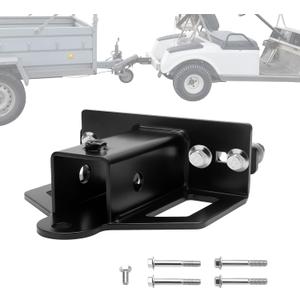 Universal Mower Trailer Hitch with 2in Receiver, Zero Turn Lawn Mower Tow Hitch Receiver for UTV Tractor Golf Cart,6mm Thickened Heavy-Duty Trailer Hitch Receivers with Chain Slot Pin Hole