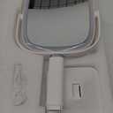 Gospire Rectangle Lighted Makeup Mirror with Magnification, 10X Magnifying Mirror with Lights 3 Color, Height Adjustable and 4000mAh Battery for Bedroom Bathroom, Large Surface for Women or Men- White