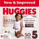 Huggies Size 5 Diapers, Skin Essentials Baby Diapers, Size 5 (27+ lbs), 50 Count
