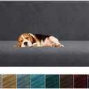 MAXIJIN Velvet Futon Cover Full Size Stretch Futon Mattress Cover Thick Soft Armless Sofa Bed Slipcover Plush Couch Furniture Protector with Elastic Bottom, Machine Washable (Gray)