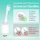 Toothbrush Heads for Philips Sonicare Replacement Heads E-Series, Essence, Xtreme, Elite, Advance and CleanCare Screw-On Electric Handles, Brush Heads for Philip Sonic Care, 4 Pack