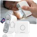 Electric Nail Clipper for Family CarePrecision Dual-Blade Trimming SystemAutomatic 2-in-1 Trimmer & Grind Nail Care Tool with LED Light, Ultra-Quiet & Safe for Babies, Seniors and Adults White