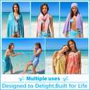 Oversized Turkish Beach Towel Blanket XXL Cotton Sandproof Towels Boho Woven Extra Large Big Sand Free Giant Throw Blankets Huge Quilt XL Picnic Camping Necessities Cloud for Adult Gifts