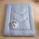 Ingdgnoso Japanese Floor Mattress, 3.5" Thicken Futon Mattress Tatami Mat, High Density Foam Support for Adult Kids Sleep, Portable Futon Sofa Bed for Camping, Pet Mat, Queen 80"x 60"（Silver Gray）