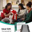 Cordless Shiatsu Neck Massager with Heat & Vibration, Back Neck Shoulder Massager for Pain Relief Deep Tissue, 4D Kneading Back Massage Pillow, Rechargeable Portable Massage, Gifts for Mom,Dad