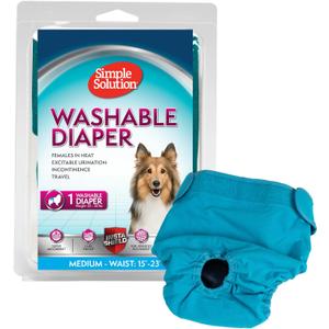 Simple Solution Washable Female Dog Diaper, Medium, 1 pack