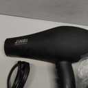 JINRI Ionic Hair Dryer with Diffuser & Comb and Concentrator, Lightweight Quiet Infrared Blow Dryer, Powerful 1875 Watt Motor for Smooth and Fast Drying Hair, Black