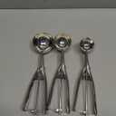 Cookie Scoop,Set of 3 Cookie Dough Scoops for Baking 1 Tbsp,2 Tbsp,3 Tbsp,Stainless Steel Ice Cream Scooper with Trigger Release for Cupcake,Ice Cream,Muffin,Meatball,Melonball