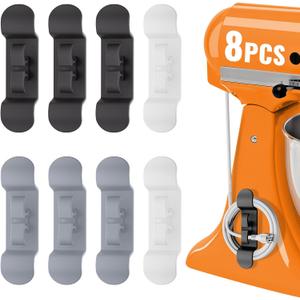 Cord Organizer for Kitchen Appliances, Appliance Cord Organizer, Cord Holder, Cord Keeper, Cord Wrapper for Appliances Stick on Mixers, Coffee Maker, Pressure Cooker (8 Packs)