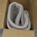 danpinera 108L Large Blanket Basket for Living Room, Woven Storage Basket with Leather Handles, Cotton Rope Storage Organization in Nursery for Toys & Clothes 25 ''* 16 ''*16 '', Gradient Brown