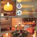Raycare 50Pack Flameless Candles, Battery Operated LED Tea Lights, Long Lasting Fake Candles, Electric Candles for Wedding, Holiday Party, Centerpieces, Home Decor, Halloween, Christmas