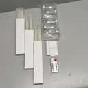 DRomance Flameless Window Candles with Remote and Timer, Battery Operated LED Taper Candles with Suction Cups Set of 6 Christmas Window Candle Holiday Decor(Silver Holders)