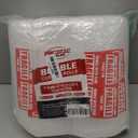 Bubble Cushioning Wrap Rolls, 3/16" x 12" x 72' ft Total [2 Rolls of 36 Feet] Perforated Every 12", 20 Fragile Stickers for Packaging, Shipping, Mailing (Clear)