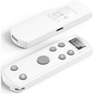 for Canon Rechargeable Wireless Remote Control - Camera Remote Shutter Release with Zoom Focus Compatible with Canon G7X Mark III/R50/R6 II/R10/R/RP/R5/R8/R100/M50/M200/M6 II/R5 II/6D II/SL3, White