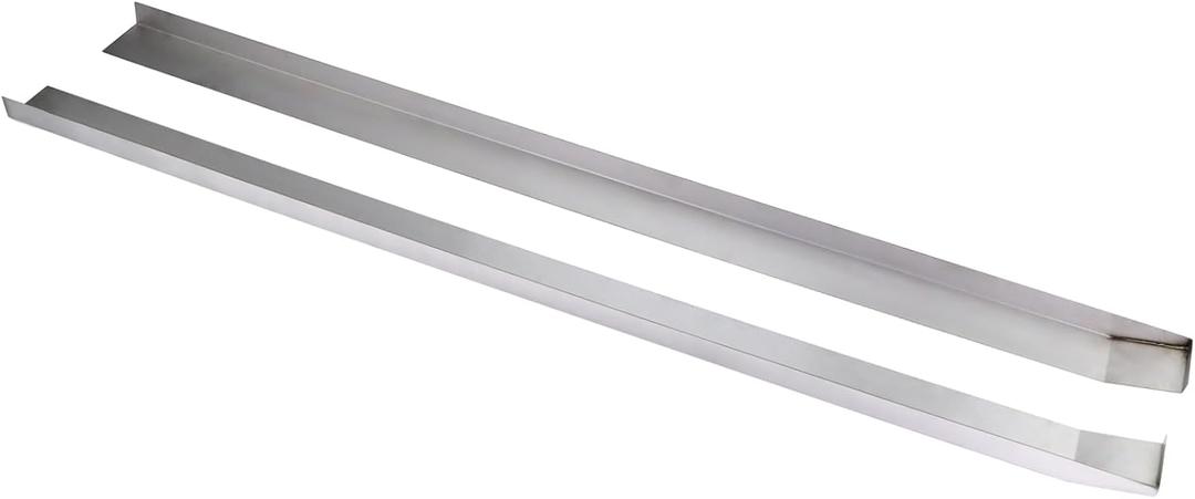 Upgraded Stainless Steel RV Slide Out Ski Set, RV Floor Saver Corner Edge Protector Tracks Prevent Sticking/Catching