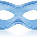 2 x Light Blue Super Hero Fabric Eye Mask - 2.87" x 8.25" - Durable, Comfortable & Perfect Fit - Ideal for Parties, Cosplay & More