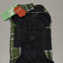 Kuoser Waterproof Dog Coat, Reversible Dog Jacket for Small Dogs, Adjustable Durable Doggie Winter Coat Warm Cozy Puppy Cold Weather Apparel from Small to Large Breed, Green S (Small (Pack of 1))