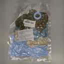 60pcs Blue and Brown Balloons 12inch with Brown Dusty Pastel Blue Sand White Balloons for One Sweet Cookie Birthday Gender Reveal Baby Shower Party Decorations