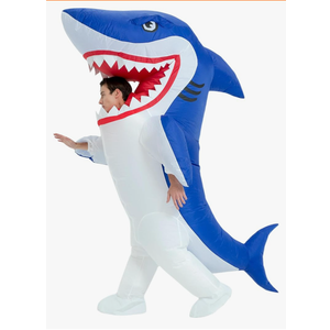 One Casa Inflatable Costume Adult,Blow Up Party Costumes,Inflatable Shark Costume,Halloween Costumes for Men Women 72inch