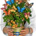 Freshcut Paper Pop Up Cards, Butterflies & Buttercups, 12 Inch Life Sized Forever Flower Bouquet 3D Popup Greeting Card, Birthday Cards, Thank You Card, Blank Notecard & Envelope