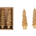 4 Pcs Christmas Tree Shaped Taper Candles 10 Inch Unscented Tree Candle Decorative Christmas Candles Gift for Xmas Kwanzaa Festival Celebration Party Room House Decor