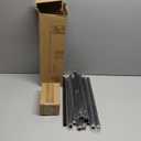 Brown Curtain Rods for Windows 72 to 144 Inches Adjustable Length Heavy Duty 7/8" Diameter Window Curtain Rod with Decorative Finials for Outdoor Farmhouse Bedroom Kitchen Living Room (36"-150"|1 Pack)