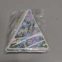 Funtery 5 Pcs Retro Bright Floral Paper Garland Chic Tea Party Decorations Wildflower Garland Floral Triangle Banner for Wedding Birthday Parties Festivals Home Outdoor Hanging Decorations