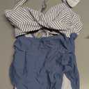 Eomenie Women's One Piece Swimsuits Tummy Control Cutout High Waisted Bathing Suit Wrap Tie Back 1 Piece Swimsuit, S