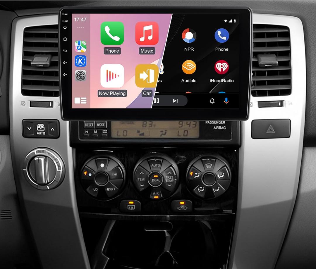2G+64G Car Radio for Toyota 4Runner 2004-2008 Stereo for Tundra 2000-2006 CarPlay for Sequoia 2005-2008 Android Auto,10.1" Touch Screen for RAV4 Head Uint GPS WiFi FM RDS DSP HiFi SWC (Non. J-B-L)