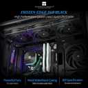 Thermalrlght Frozen Edge 360 Black CPU Liquid Cooler,Efficient PWM Controlled Pump 3300RPM,120mm PWM Fan,Water Cooling Computer Parts,for AMD AM4/AM5,Intel 1150/1151/1200/2011/1700,Computer AIO Cooler