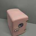 Frigidaire EFMIS171 Retro Mini Portable Personal Fridge - Ideal for Home, Office or Dorm - Includes Carrying Handle, AC/DC Wall/Car Charger (Pink)