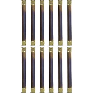 uxcell 12Pcs Metal Internal Flex Frame, 15cm/5.9" Coin Purse Frame Handbag Hinges Clip for Wallet Bag DIY Craft Sewing Purse Making, Bronze