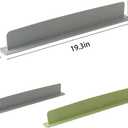 Silicone Sink Splash Guard, 2025 New Silicone Sink Water Retaining Board for Kitchen, Portable Water Retaining Strip Reusable Water Splash Guard for Bathroom Countertop (Silicone, Gray), 19.6in