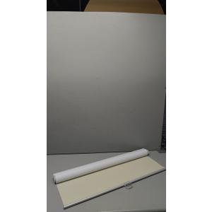 Cordless Blackout Window Roller Shades, Pull Down Spring System Indoor Blinds, Room Darkening Waterproof UV Protection Thermal Insulated Fabric for Home and Office (Reverse Roll White,34" W x 72" H)